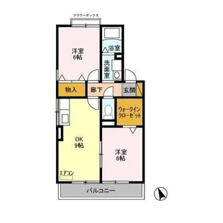 ドミールD【2階】の間取り