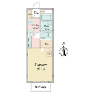 ハウス・フローラル【1階】の間取り