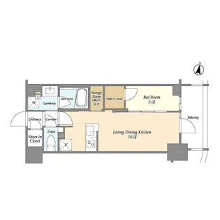 リビオ森下リバーテラス【5階】の間取り