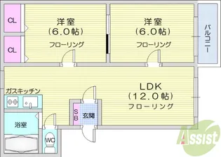 ピュアライフもがみ【3階】の間取り