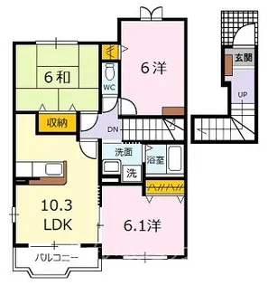 サニーレジデンスFIII【2階】の間取り