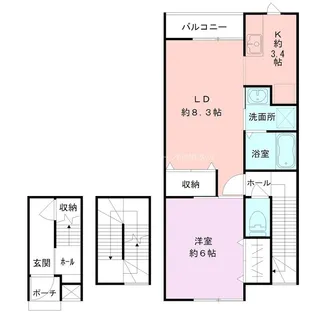 BUENA平島【3階】の間取り
