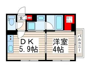 AZUL KASAI【1階】の間取り