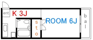 ハイネスRS【3階】の間取り