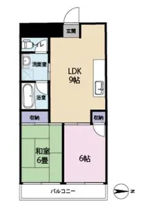 *板橋区本町貸マンション【6階】の間取り