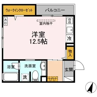 ストゥーディオ雅 B棟【2階】の間取り