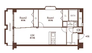 ガーデンハイツ江戸堀【3階】の間取り