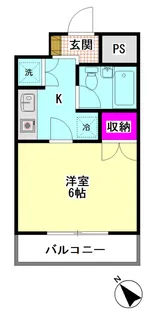 ウインベルソロ川崎第13【6階】の間取り