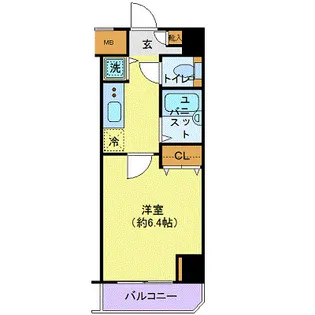 プレール天王洲アイル弐番館【6階】の間取り
