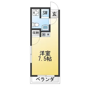 コーポヤマモト【3階】の間取り