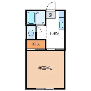 シルクハイツ太田【1階】の間取り