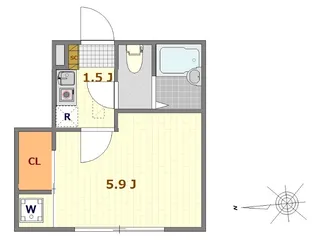 ミュレ東伏見【1階】の間取り
