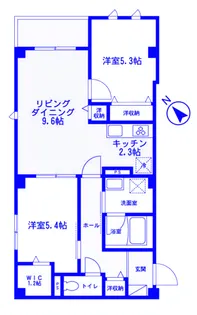 プルメリア東白楽【4階】の間取り