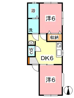 NTYコーポ【2階】の間取り