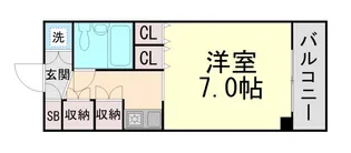 ロマネスク六甲第2【3階】の間取り