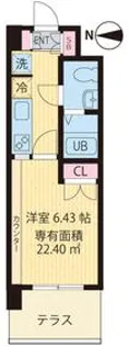 ビイルーム吉祥寺【1階】の間取り