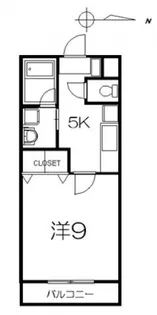 クニヒロマンションF【2階】の間取り