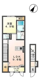 ラーク学園町【2階】の間取り