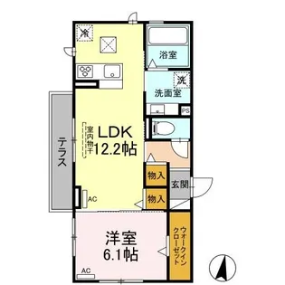 ココット【3階】の間取り