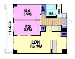 ソレイユ御蔵町【4階】の間取り