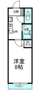 サンライズ山縣【3階】の間取り