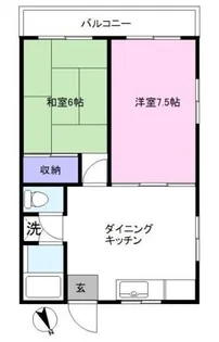 ハウスハナミズキ【1階】の間取り