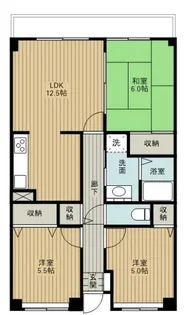 アイリス大宮参番館【3階】の間取り