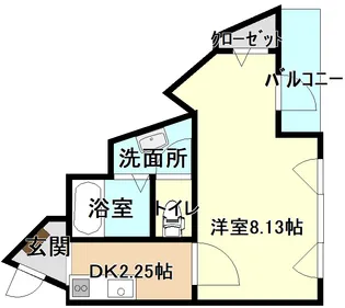 コリーヌ宇部【4階】の間取り