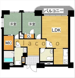 ディアパレス松が峰【5階】の間取り
