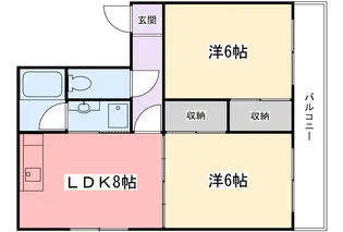 中村ハイツ【4階】の間取り