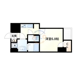 サムティ西長堀リバーフロント【7階】の間取り