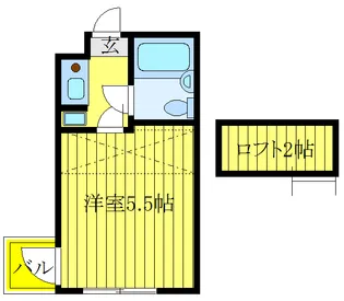 ライブコア赤羽【2階】の間取り