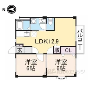 H・Nガーデンハイツ1【2階】の間取り
