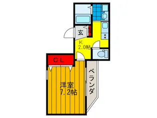 ボヌール禁野【2階】の間取り