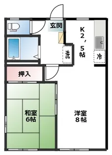 アーバン上堂【2階】の間取り
