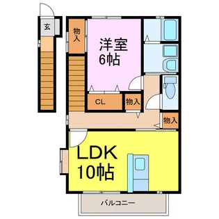 コートあいあい【2階】の間取り