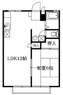 サニーハイツ【2階】の間取り
