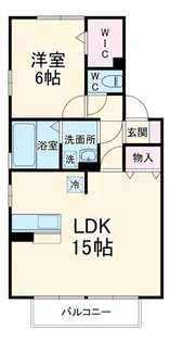 ロイヤルヒルズ春日B【2階】の間取り