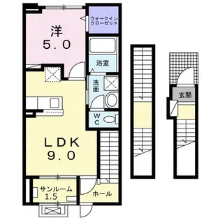 ラ・メゾンSH【3階】の間取り