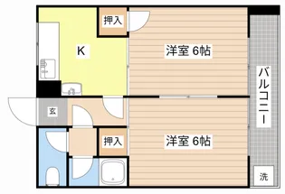 ワニコーポ【1階】の間取り