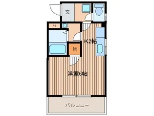 大野ハイムB【3階】の間取り
