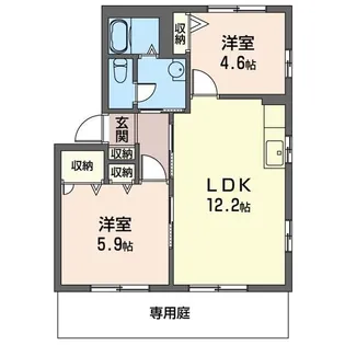 エミネントE【1階】の間取り