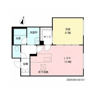 シャーメゾン平成東【1階】の間取り