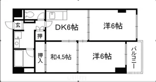 ヴィエントだいご【6階】の間取り