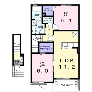 ブルーウィロウ【2階】の間取り