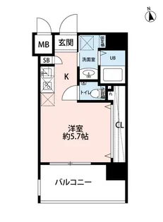 JR鹿児島本線 箱崎駅 13階建 築5年【8階】の間取り