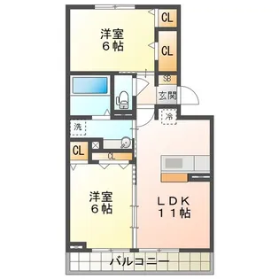 エスペランサSIII B棟【3階】の間取り