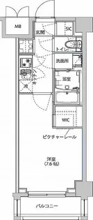 ハーモニーレジデンス東京イーストサイド【5階】の間取り