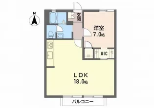 グリーンステージ白山 A【1階】の間取り