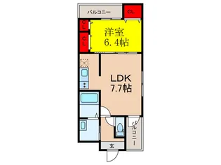 フジパレス瑞光II番館【2階】の間取り